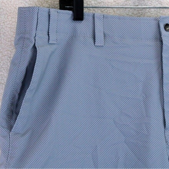 Callaway Mens Golf Shorts Blue Micro Dot Print Flat Front Performance Stretch 40 - Picture 3 of 15